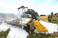 Hoher Sachschaden nach Brand an Großhäcksler Bild: Hoher Sachschaden nach Brand an Großhäcksler