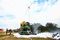Hoher Sachschaden nach Brand an Großhäcksler Bild: Hoher Sachschaden nach Brand an Großhäcksler