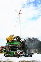 Hoher Sachschaden nach Brand an Großhäcksler Bild: Hoher Sachschaden nach Brand an Großhäcksler