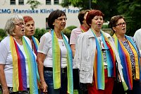 Bild: Einweihung Geweihbaum zum 40. Chorjubil&auml;um des Frankenh&auml;user Frauenchors