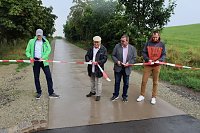 Bild: Fertigstellung des Radwegs von Auleben nach Badra