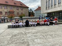 Bild: Die Eleven des Tanzstudio Radeva konnten am Denkmaltag gleich an zwei Orten auftreten
