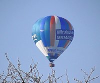 Heißluftballon über dem Kyffhäuser Bild: Heißluftballon über dem Kyffhäuser