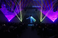 Lasershow beendete den offiziellen Teil Bild: Lasershow beendete den offiziellen Teil