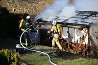 Laubenbrand in Sondershausen Bild: Laubenbrand in Sondershausen