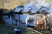 Laubenbrand in Sondershausen Bild: Laubenbrand in Sondershausen
