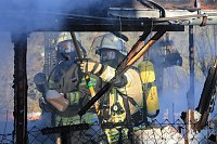Laubenbrand in Sondershausen Bild: Laubenbrand in Sondershausen