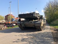 28 Leopard 2 Panzer zurück in Bad Frankenhausen Bild: 28 Leopard 2 Panzer zurück in Bad Frankenhausen
