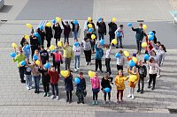 Vielfältige Aktionen der TGS Oldisleben als Zeichen für den Frieden Bild: Vielfältige Aktionen der TGS Oldisleben als Zeichen für den Frieden