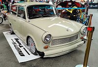 Bild: Peter Blei unterwegs auf der Erfurter Automobilmesse