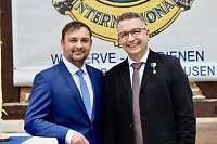 30-jähriges Jubiläum des LIONS Clubs Sondershausen v.l. Marco Minalga; Christian Henstermann Bild: 30-jähriges Jubiläum des LIONS Clubs Sondershausen v.l. Marco Minalga; Christian Henstermann