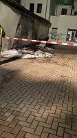 Bild: Ausgebrannte M&uuml;lltonne in Nordhausen