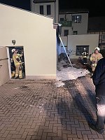 Bild: Ausgebrannte M&uuml;lltonne in Nordhausen