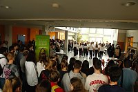 An der Lessing-Schule wurde gestern die dritte Runde des "Tags in der Praxis" mit einer Berufsmesse eingeläutett Bild: An der Lessing-Schule wurde gestern die dritte Runde des "Tags in der Praxis" mit einer Berufsmesse eingeläutett