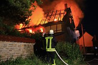 Bild: Wohnhaus in Oberspier ausgebrannt