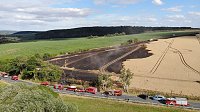 Bild: Feldbrand im Kyffh&auml;userkreis