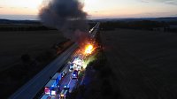 Bild: Schwerer Unfall auf der A 38