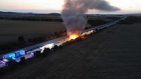 Bild: Schwerer Unfall auf der A 38