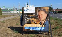 Zwanzig solcher Aufsteller wurden in Nordthüringen abgebracht Bild: Zwanzig solcher Aufsteller wurden in Nordthüringen abgebracht