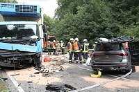 Bild: Unfall auf der Bundesstra&szlig;e 249 nahe Sondershausen