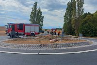 Bild: Einer flog &uuml;ber den Kreisverkehr