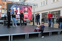 Vorstellung des neuen THC-Teams gestern auf dem Langensalzaer Neumarkt Bild: Vorstellung des neuen THC-Teams gestern auf dem Langensalzaer Neumarkt