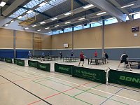 Tischtennis - Spielfeld bei der Kreismeisterschaft in Bad Frankenhausen Bild: Tischtennis - Spielfeld bei der Kreismeisterschaft in Bad Frankenhausen