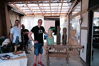 Bild: Peter Blei auf dem 31. Kunstmarkt in Friedrichsrode