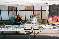 Bild: Peter Blei auf dem 31. Kunstmarkt in Friedrichsrode