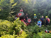 Bild: Schwerer Unfall im Wald zwischen Gro&szlig;furra und Strau&szlig;berg