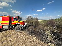 Bild: Brand eines Feldes bei Reinsdrof
