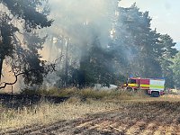 Bild: Brand eines Feldes bei Reinsdrof