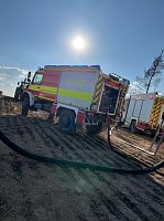 Bild: Brand eines Feldes bei Reinsdrof