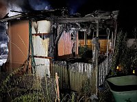 Gartenlabe in Sondershausen-Bebra ausgebrannt Bild: Gartenlabe in Sondershausen-Bebra ausgebrannt