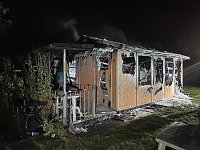 Gartenlabe in Sondershausen-Bebra ausgebrannt Bild: Gartenlabe in Sondershausen-Bebra ausgebrannt