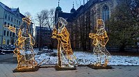 Bild: Peter Blei unterwegs in Magdeburg