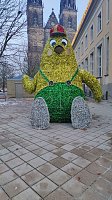 Bild: Peter Blei unterwegs in Magdeburg