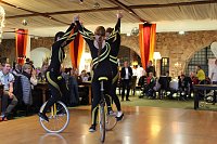 Bild: Showeinlage der Kunstradfahrerinnen SG 03 Holzthaleben/Menteroda