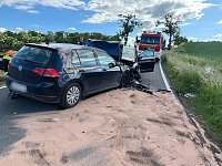 Schwerer Unfall bei Wasserthalleben Bild: Schwerer Unfall bei Wasserthalleben