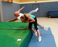 Bild: Lehrgang f&uuml;r Selbstverteidigung und Selbstbehauptung f&uuml;r Frauen in der Zweifelderhalle in Bad Frankenhausen