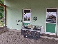 Sportlerheim des FSV Schernberg Sondershausen beschmiert Bild: Sportlerheim des FSV Schernberg Sondershausen beschmiert