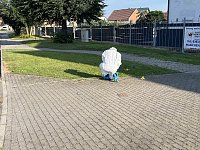 Bild: Untersuchungen nach Sprengung eines Geldautomaten in Ebeleben