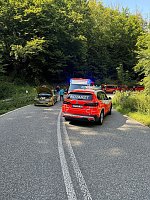 Unfall auf den Kyffhäuser-Serpentinen Bild: Unfall auf den Kyffhäuser-Serpentinen