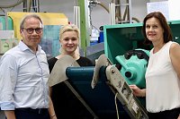 Bild: SPD Politikerinnen und Politiker besuchen auf ihrer Wahlkampftour zur Landtagswahl 2024 die Produktionsfirma TR Plast in Ebeleben 