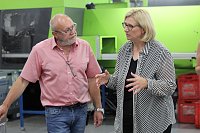 Bild: SPD Politikerinnen und Politiker besuchen auf ihrer Wahlkampftour zur Landtagswahl 2024 die Produktionsfirma TR Plast in Ebeleben 