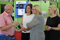 Bild: SPD Politikerinnen und Politiker besuchen auf ihrer Wahlkampftour zur Landtagswahl 2024 die Produktionsfirma TR Plast in Ebeleben 