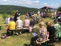 Waldgottesdienst an der Schönen Aussicht Bild: Waldgottesdienst an der Schönen Aussicht