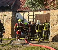 Bild: Ausgebranntes Auto in Gorsleben