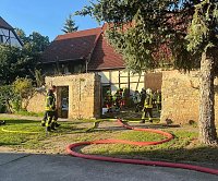 Bild: Ausgebranntes Auto in Gorsleben