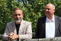 Bild: B&uuml;rgermeister von Bad Langensalza Matthias Reinz, Helmut Peter (Autohaus Peter Gruppe)